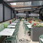 modular motorized terrace awning for restaurants and cafés