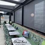 modular motorized terrace awning for restaurants and cafés