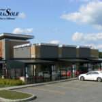 modular motorized terrace awning for restaurants and cafés