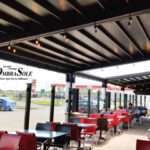 modular motorized terrace awning for restaurants and cafés