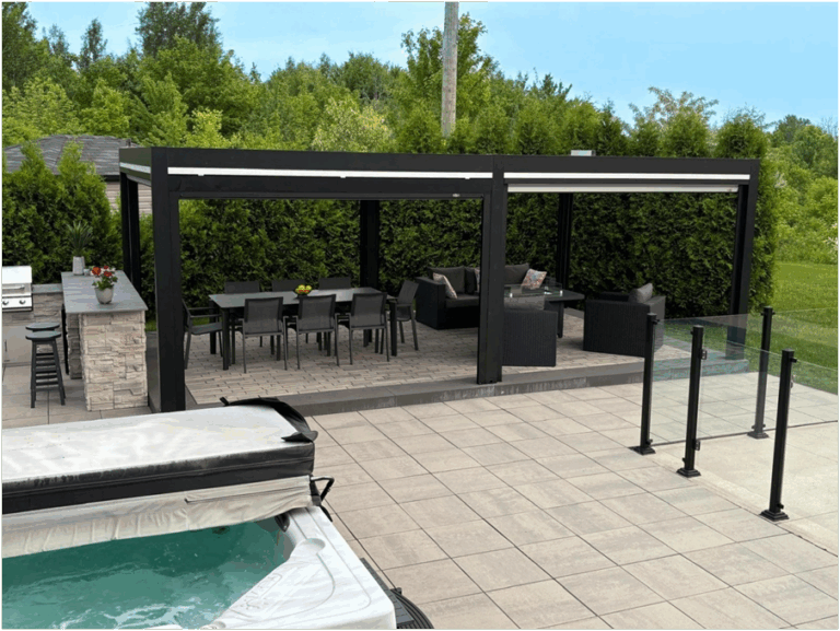 Pergola à lames orientables